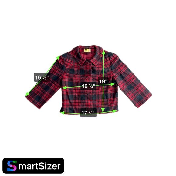 Vtg Pendleton Skirt Suit Womens Red Black‎ Plaid Wool Tartan Blazer Jacket Set - Picture 2 of 5